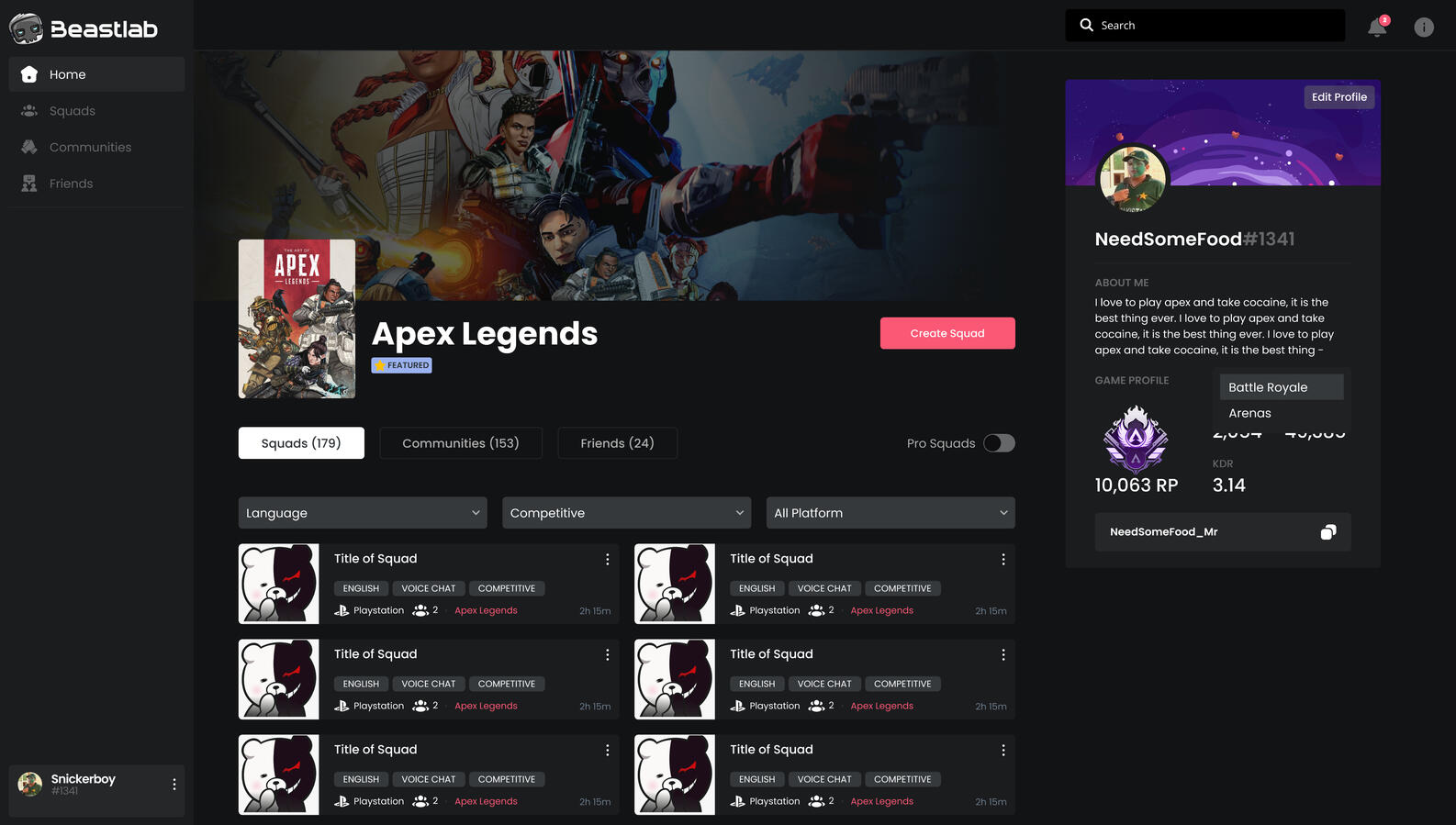 Game Page